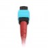 Customized MTP®-24 Jumper, 24-192 Fibers, Multimode (OM4), 0.35dB Max, Magenta
