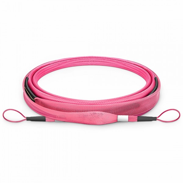 Customized MPO-12 Jumper, 8-144 Fibers, Multimode (OM4), 0.35dB Max, Magenta