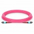 Customized MTP®-24 Jumper, 24-192 Fibers, Multimode (OM4), 0.35dB Max, Magenta