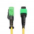 1m (3ft) MMC Jumper, MMC-16 APC (Female) to MTP®-16 APC (Female), 16 Fibers, Single Mode (OS2), Plenum (OFNP), 0.35dB Max, Jumper Polarity, Yellow